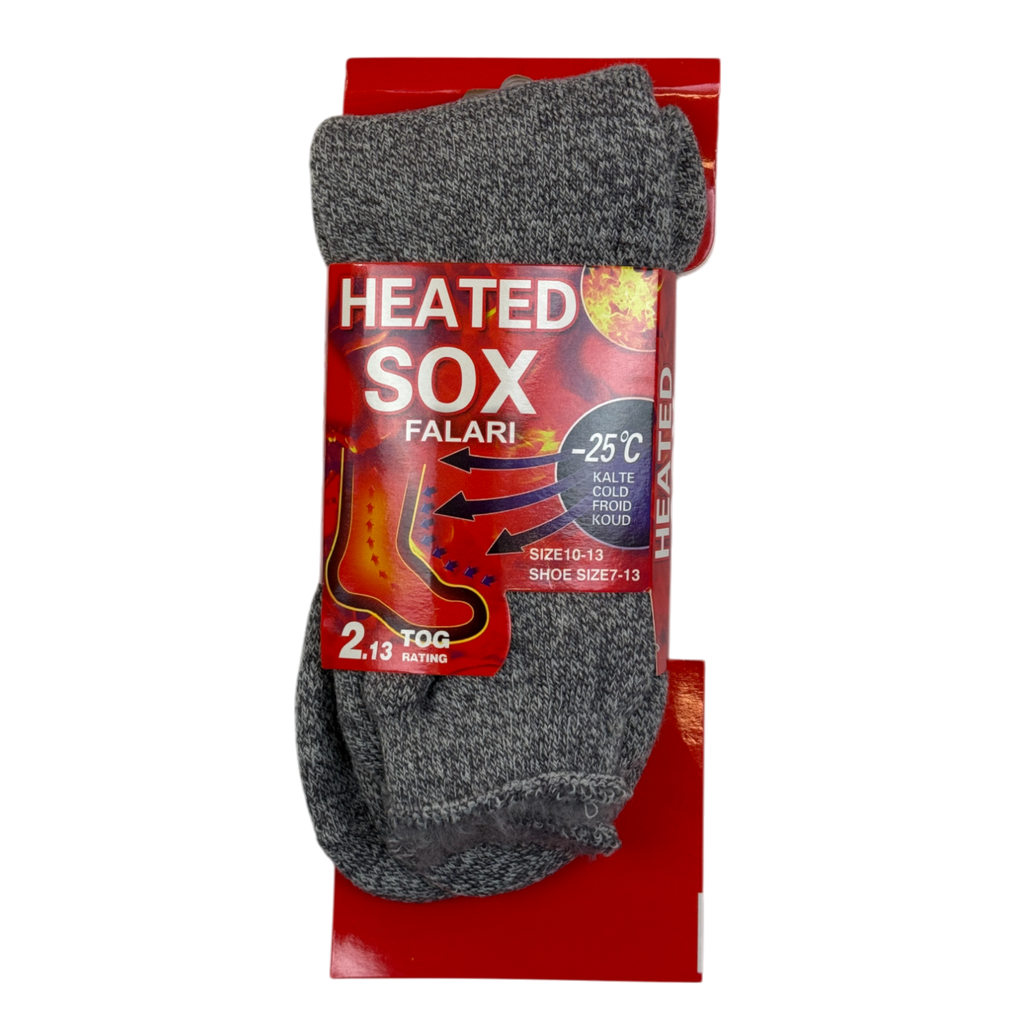 Mens Heated Thermal Socks - Pack of 3 - AT292